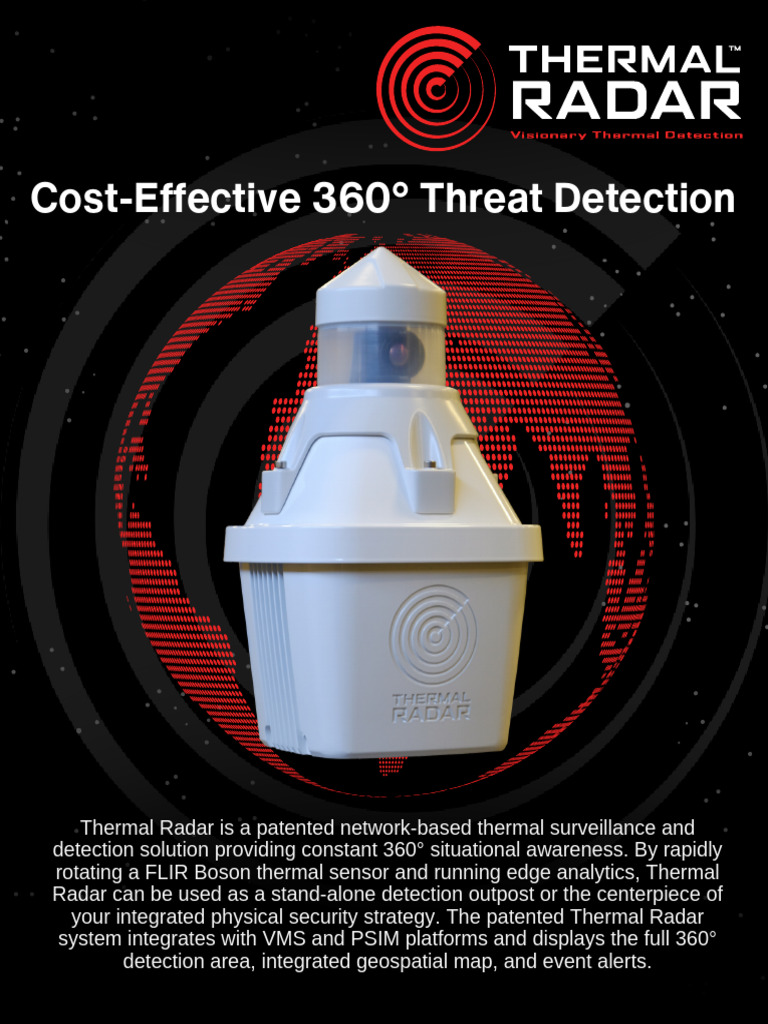 Thermal Radar 3 and 6 Series Datasheet | PDF | Imaging