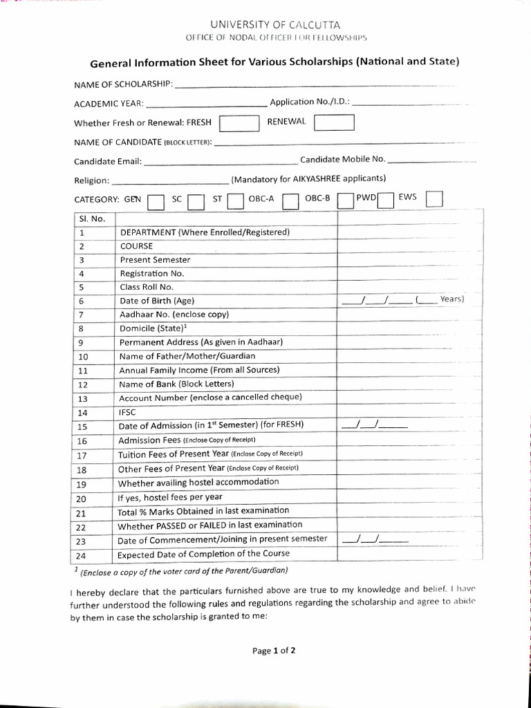 GENERAL INFORMATION SHEET | PDF