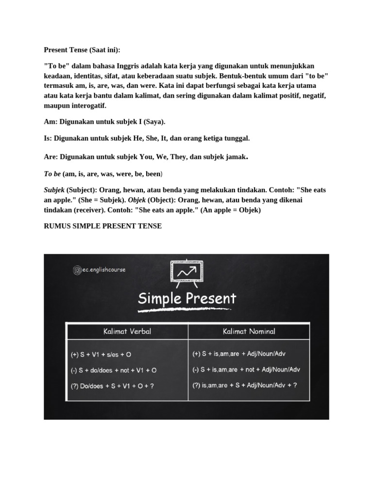 Materi simple present tense | PDF | Linguistic Typology | Language Families