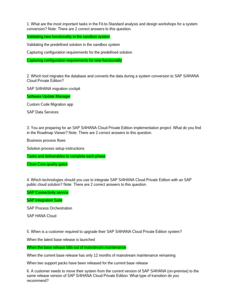 SAP Private Cloud Q&A | PDF | Computing | Information Technology