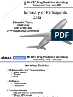 DPW-IV Summary of Participants Data: 4th CFD Drag Prediction Workshop
