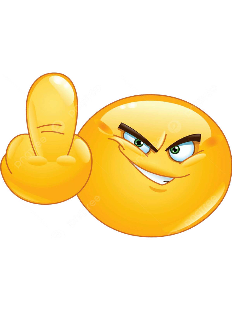 Pngtree Middle Finger Emoticon Rude Cute Facial Vector Picture Image ...
