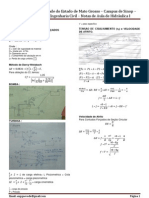 Notas de Aula - Hidraulica I