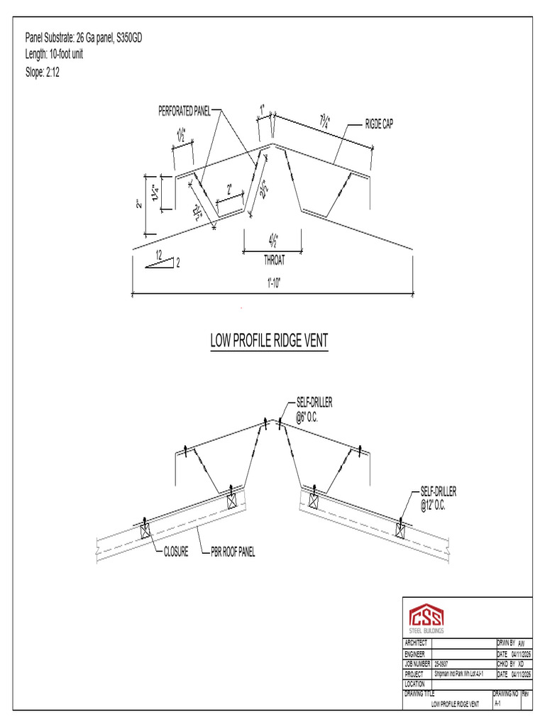 Low Profile Ridge Vent | PDF