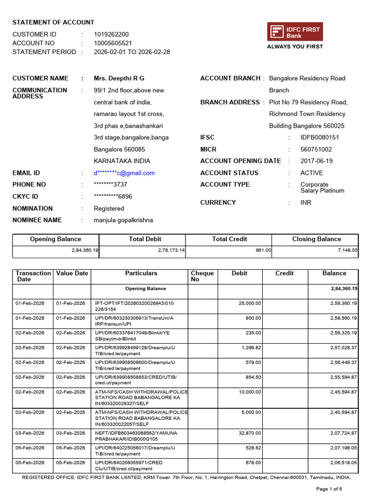 IDFCFIRSTBankstatement_10005605521 | PDF