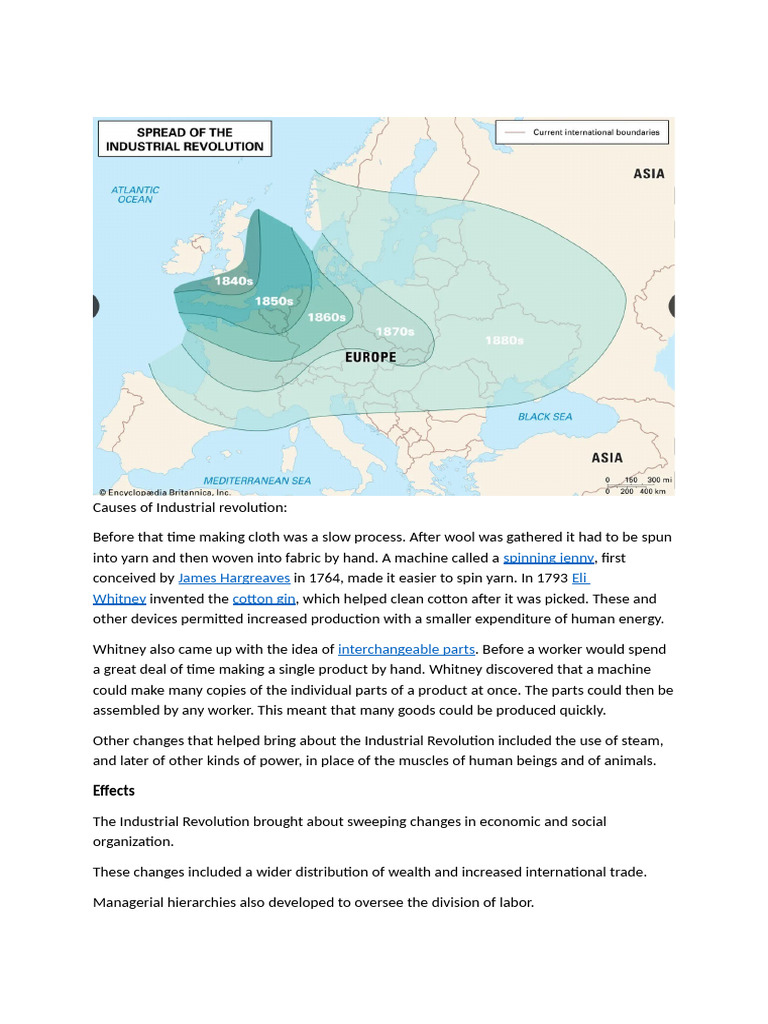 Causes of Industrial Revolution | PDF