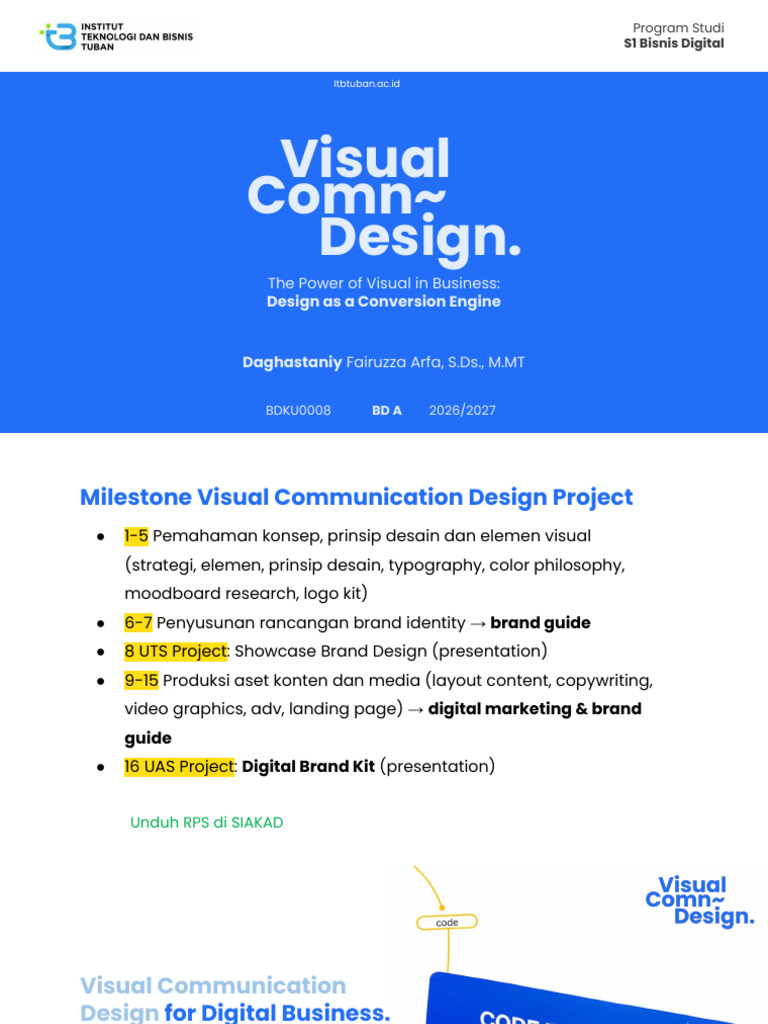 Visual Communication Design (VI) BD ITBT - M4 | PDF