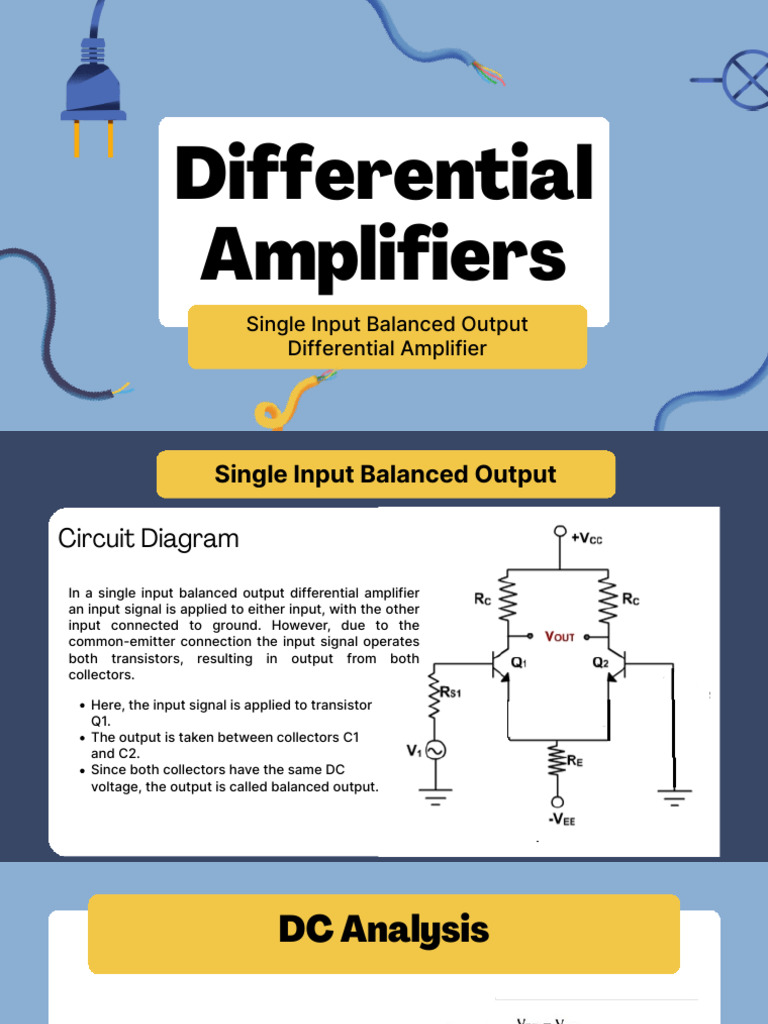 Differential Amplifiers | PDF | Amplifier | Electromagnetism
