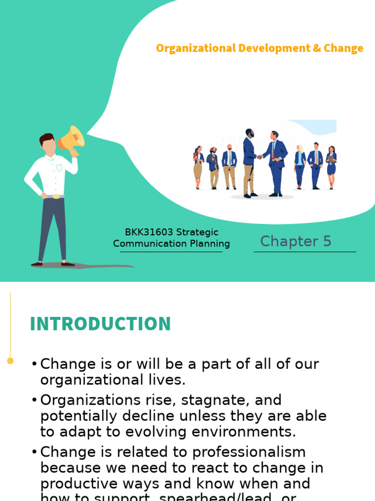 BKK31603 - Chapter 5 Organisational Development & Change | PDF
