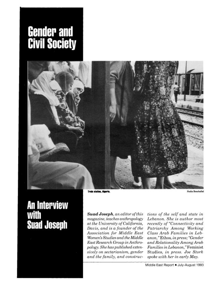 Gender and Civil Society - An Interview With Suad Joseph | PDF ...