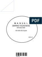 Manual Manual Manual Manual SIMRAD EQ42/50/52: Echosounder
