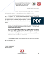 Certificación B-15-12-2011 (Actividad Con Pedro Rosselló)