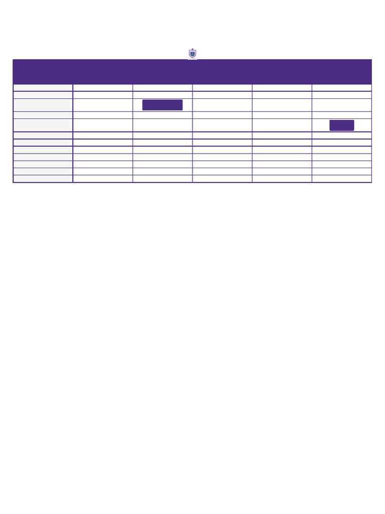Timetable 2025-2026 Second Semester First-Draft-1 | PDF | Academic Degree