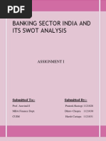 BANKING Sector India and Swot Analysis