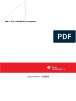 LM833 Dual Audio Operational Amplifier: Literature Number: SNOSBD8D