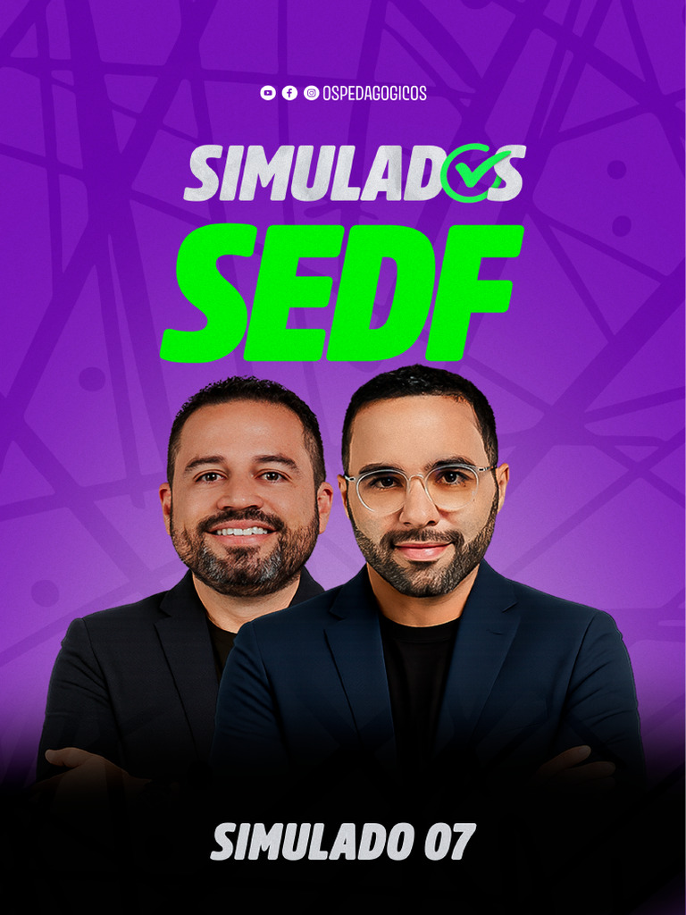 Simulado 07 - Sedf - 2025 | PDF
