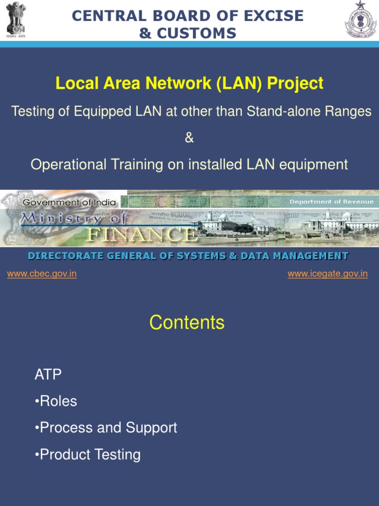 Local Area Network (LAN) Project & Operational Training On Installed