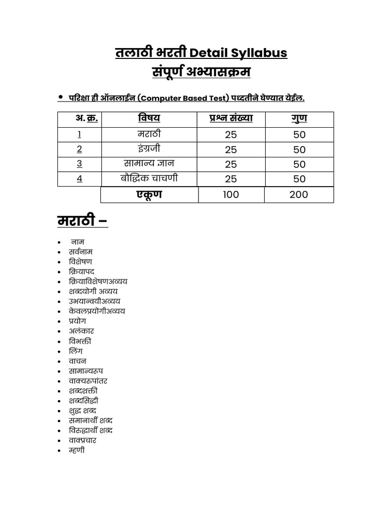 IGA TALATHI SYLLABUS | PDF