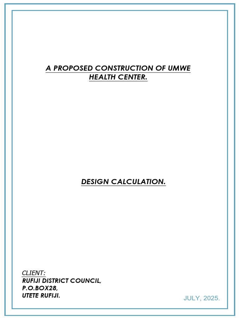 Design Report | PDF | Beam (Structure) | Bending