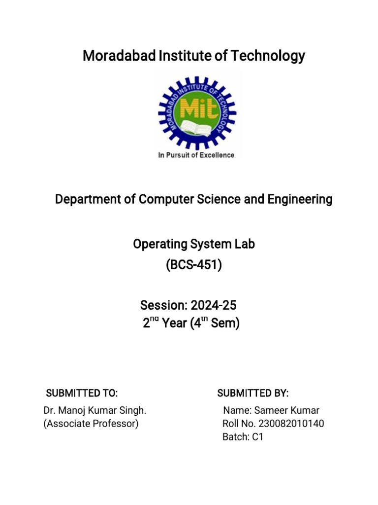 OS Lab File (2024-25) | PDF | Operating System | Microsoft Windows