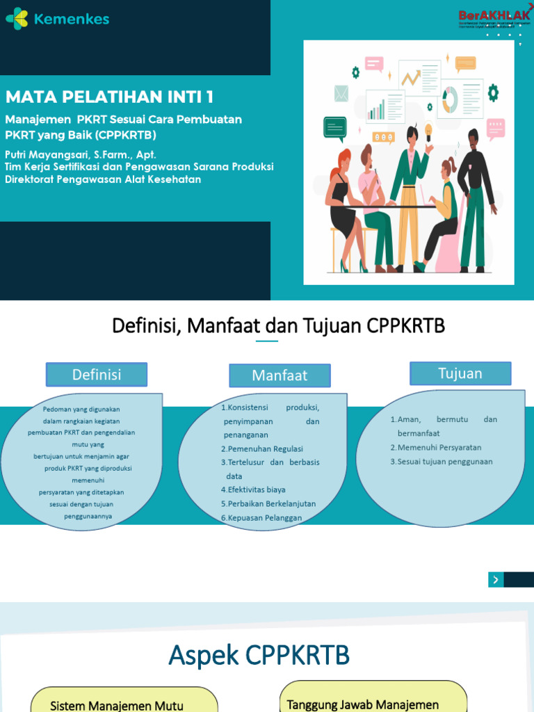 Pelatihan Inti 1 Pkrt | PDF