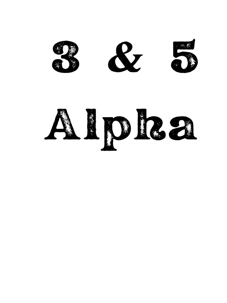 3 Alpha | PDF