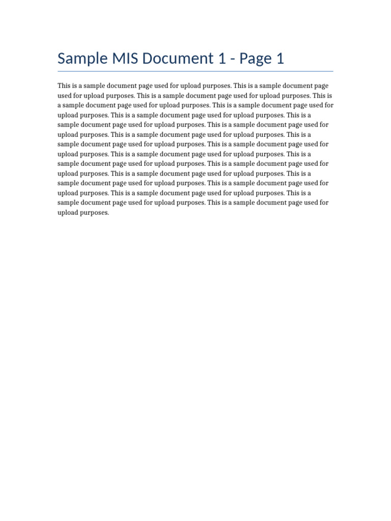 Sample Doc1 | PDF
