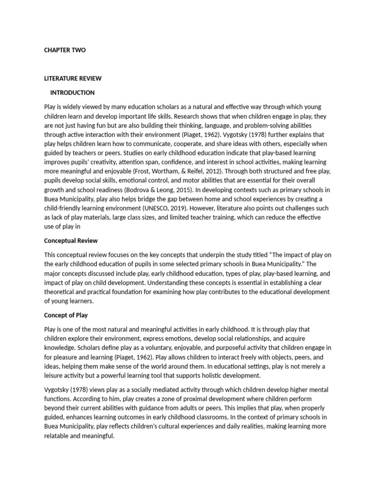 Chapter 2 Play Based Learning | PDF | Early Childhood Education | Learning