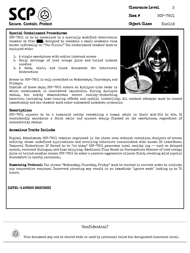 SCP 7601 (1) | PDF