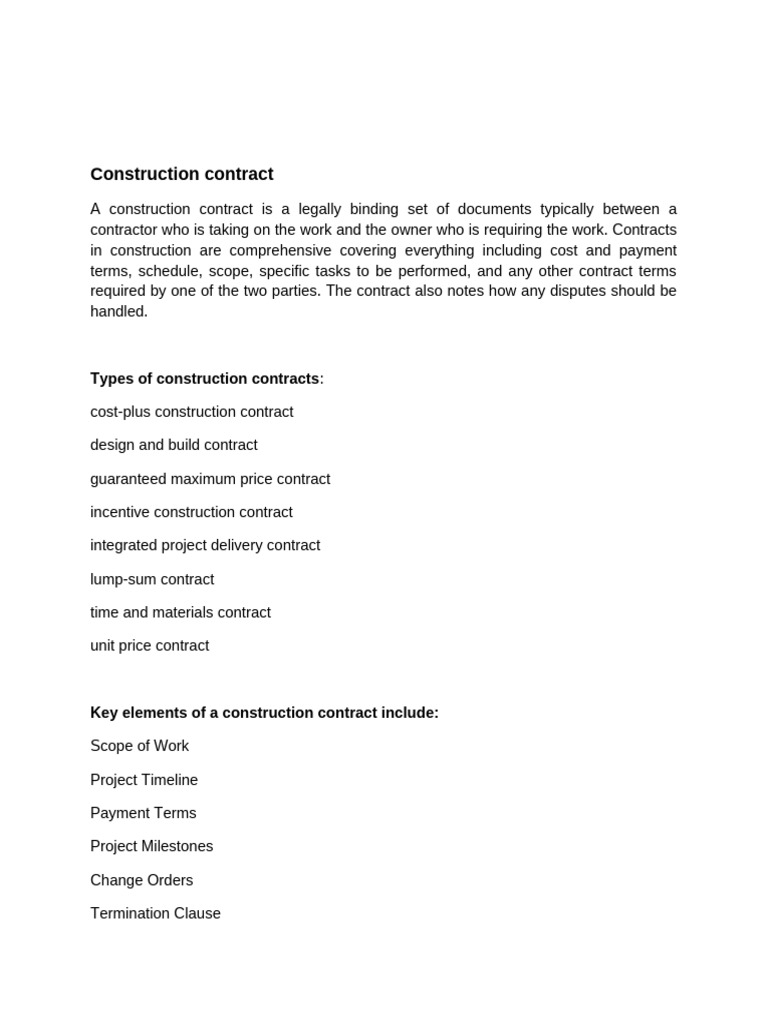 Standard form of contract | PDF