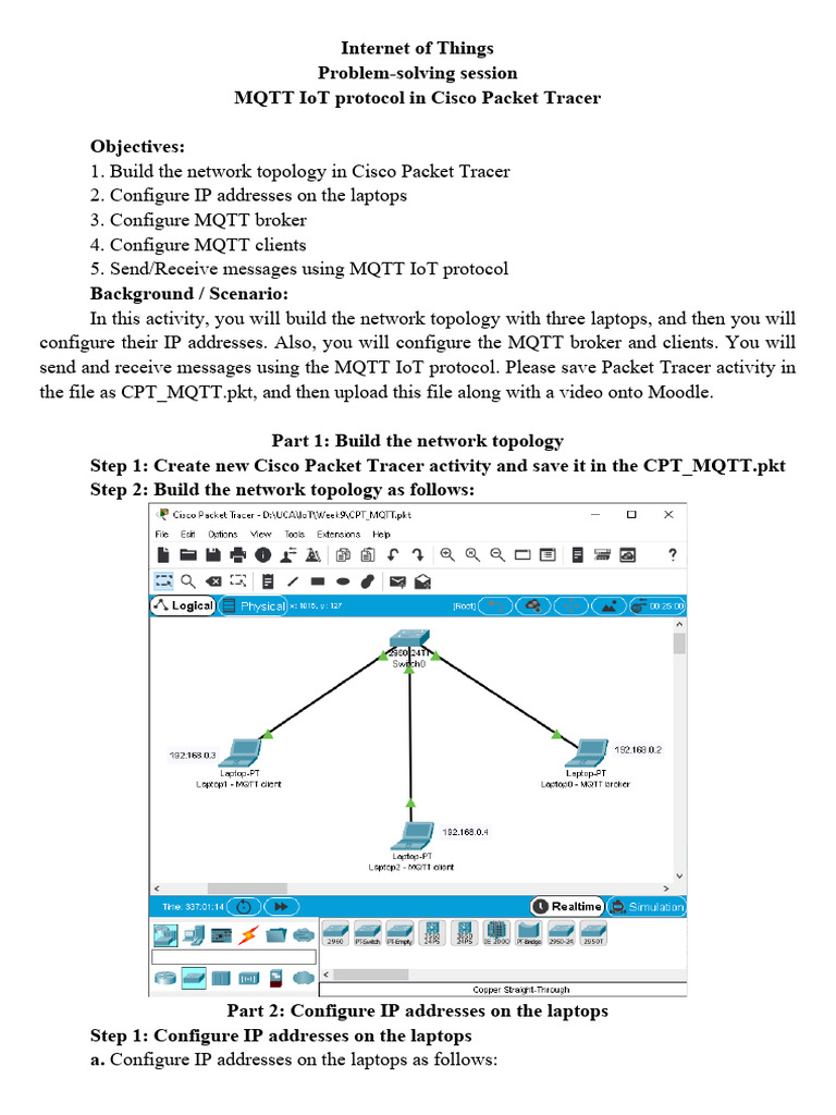 ProblemSolvingSessionIoT CPT | PDF | Networking Standards | Internet ...