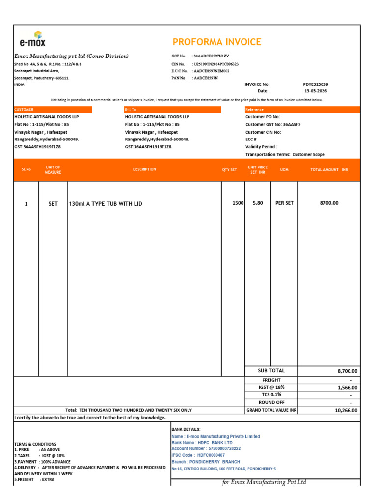 Holistics PI # 39 | PDF | Invoice | Business