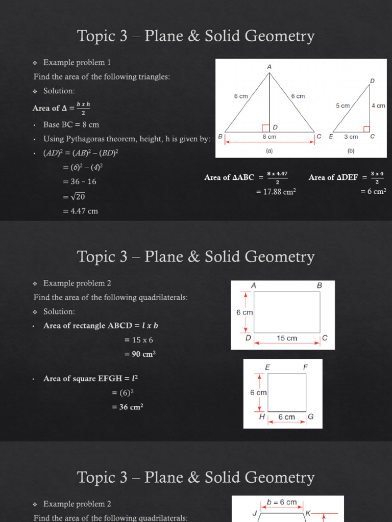 ARSD 105 2026_Math_Plane Geometry - Example Problems | PDF