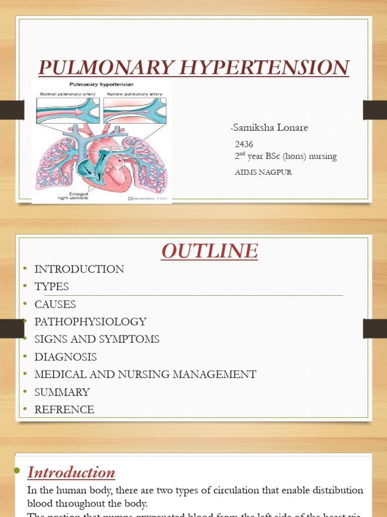 Pulmonary hypertension | PDF | Heart | Hypertension