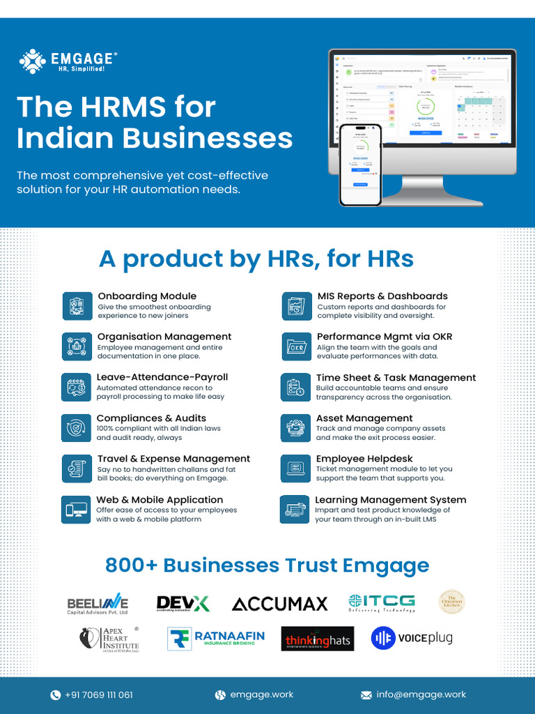 HRMS Feature List | PDF | Payroll | Salary