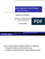 EE539: Analog Integrated Circuit Design: Course Summary