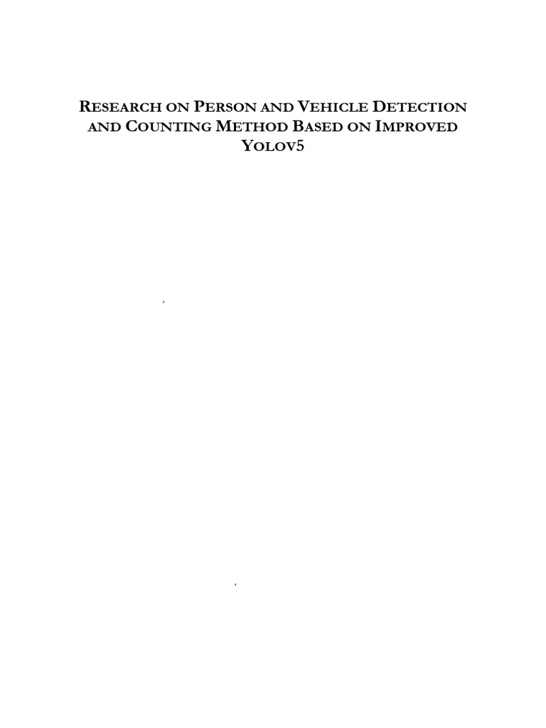 Research on Person and Vehicle Detection and Counting Method based on ...