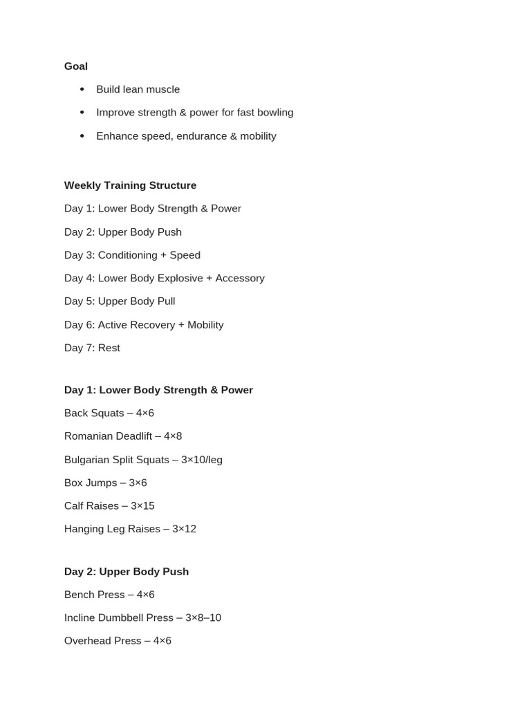 Training Program | PDF
