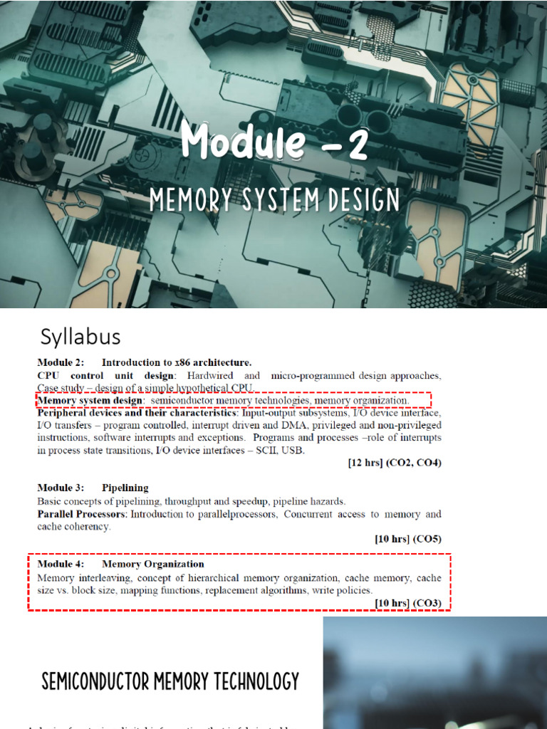 Lecture 7 Module -2 Memory | PDF
