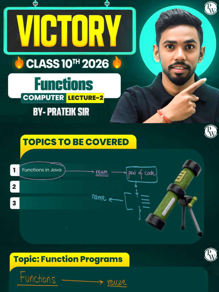6915b6ba4ae35a844659c489_##_Functions 02 : Class Notes | PDF