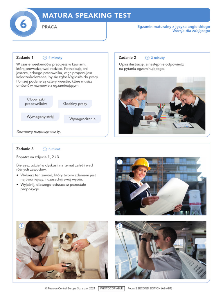 Focus2 2E Matura Speaking Unit 6 for Student | PDF