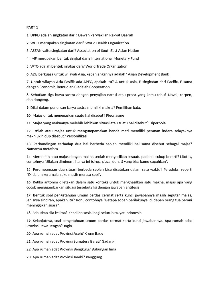 Soal LCTP UMUM | PDF