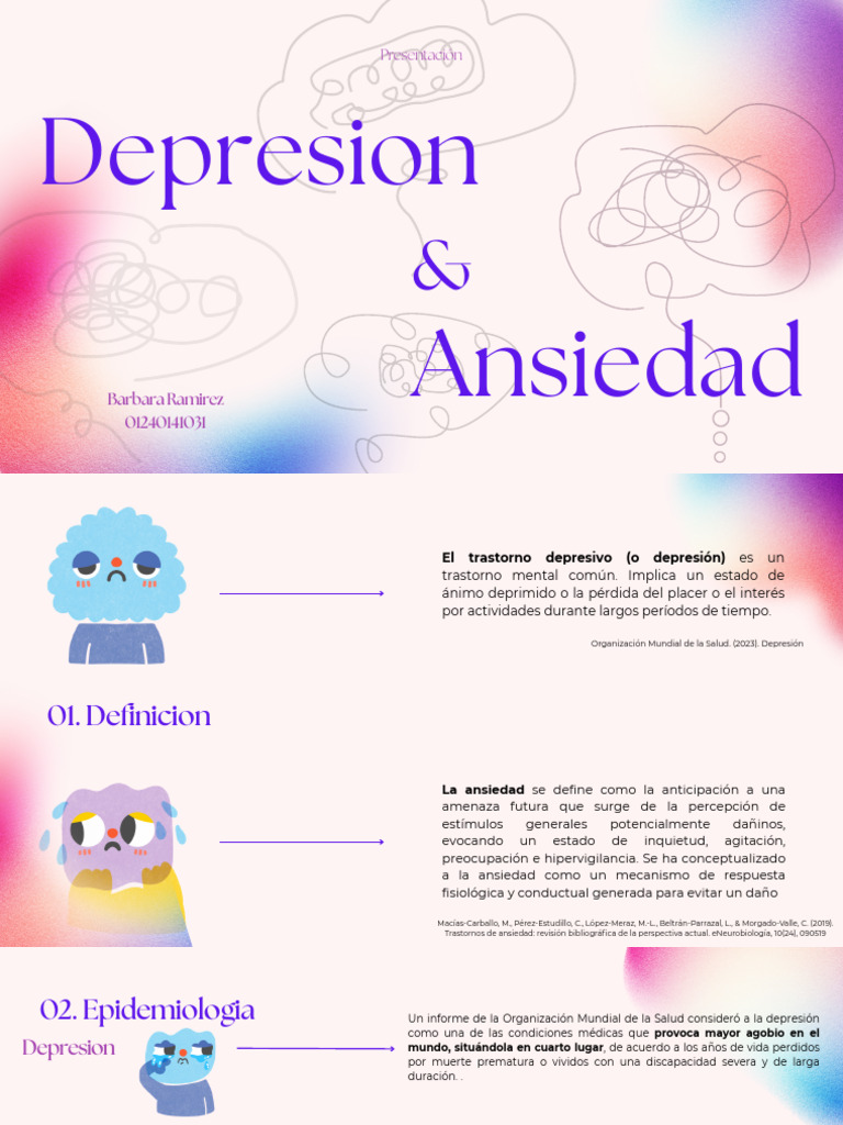 Depresion y Ansiedad | PDF | Trastorno depresivo mayor | Depresión ...