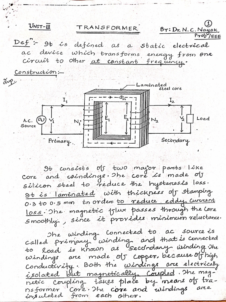 BEEE Transformer | PDF
