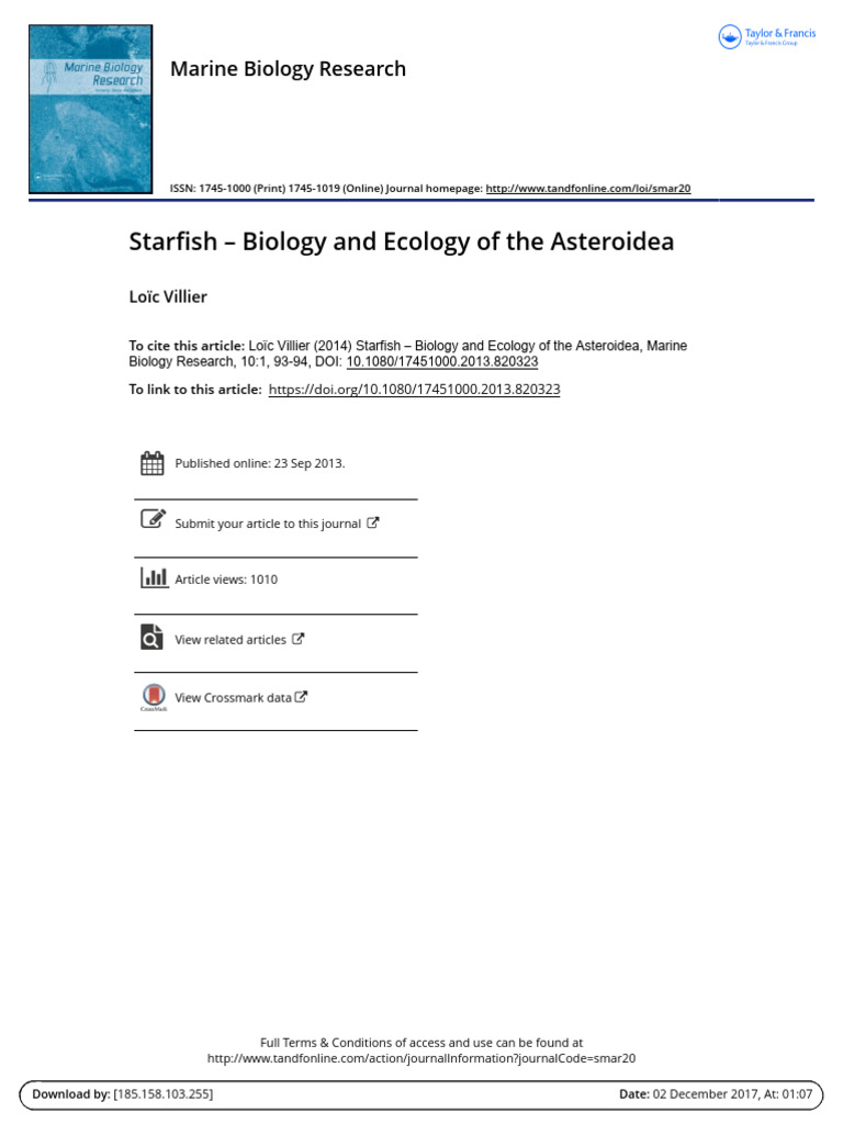 Starfish - Biology and Ecology of The Asteroidea | PDF | Plankton ...