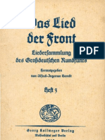 Berndt, Alfred-Ingemar - Das Lied Der Front - Liedersammlung Des Grossdeutschen Rundfunks - Heft 3 (1940, 32 S., Scan, Fraktur)