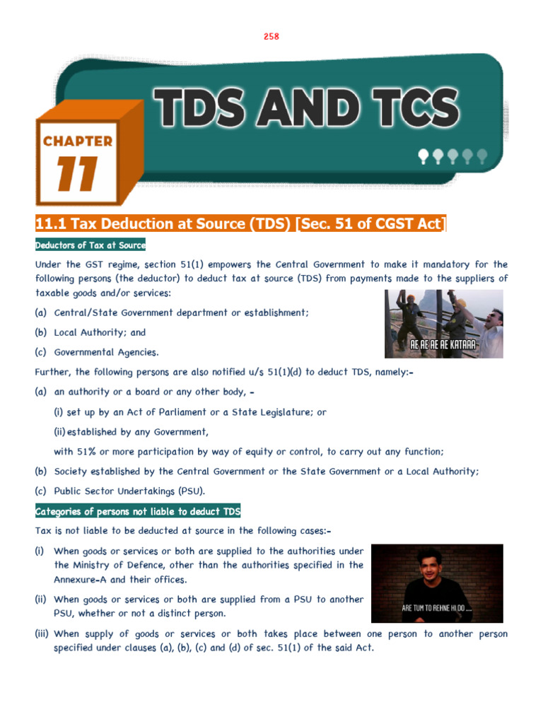 - Chapter 11 YM - TDS & TCS Path | PDF | Taxes | Tax Deduction