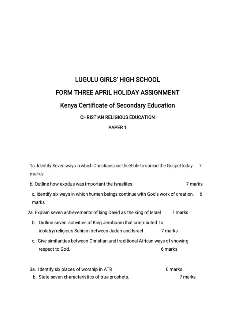 F3 CRE April 2026 Assignment - Form 3 - C.R.E. | PDF