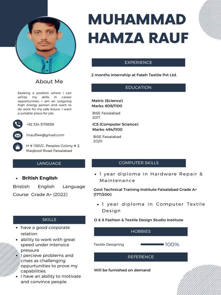 Muhammad Hamza Rauf | PDF