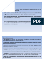 Entrepreneur:: The Commonest Definition Could Be Person Who Organises, Manages and Takes The Risk